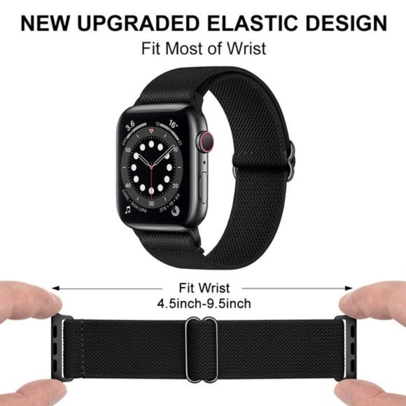 NEW[BAND] Nylon Adjustable Strap For Apple Watch G - Picture 4 of 5